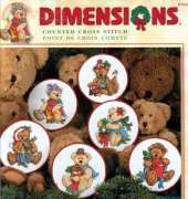 Dimensions 8705 Teddy Treasures Ornaments
