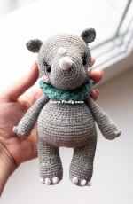 KnitToys - Tatyana Medvedeva- Rhino - Russian