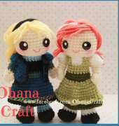 Ohana Craft - Carrie Lu Fowler - Young Snow Queen and Princess Anna