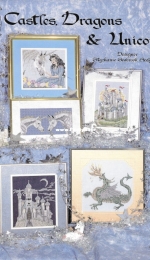 Pegasus Originals Book 214 (Leisure Arts 107686) - Castles, Dragons & Unicorns by Stephanie Seabrook Hedgepath