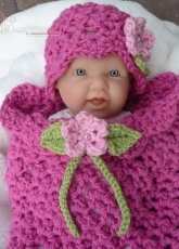 My oh my cutie pie - Flower Girl Cocoon and Hat - English