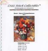 Cross Stitch Collectibles RE-01- Renoir - Vase of Chrysanthemums
