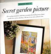 discovering needle craft needlepoint project 47 secret garden picture