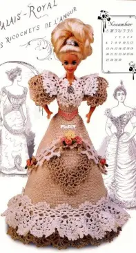 Annie's Calendar Bed Doll Society - 1994 Miss November