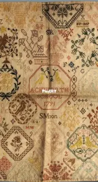 Needleprint - Sarah Moon 1791 Sampler PCS