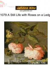 Golden Kite GK 1079 - A Still Life with Roses on a Ledge