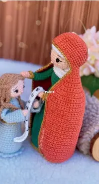 JuRibeiroCrochet - Ju Ribeiro - Juscelia de Fátima Ribeiro  - Santa Ana e Maria - Portuguese