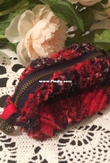 Chenille cosmetic bag