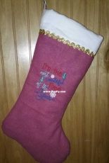 Machine Embroidered Stockings