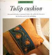 discovering needle craft needlepoint project 12 tulip cushion