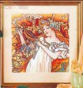 Autumn Melody by Mucha from Wonderful Moments 12 2004 XSD
