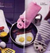 Red Heart Book 1416 -  Kitchen mitts