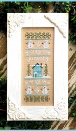 Country Cottage Needleworks CCN - Sampler of the Month - January PCS