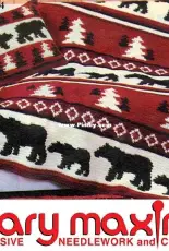 Mary Maxim - No 2064 - Lodge Look Afghan