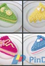 Lynnes Pattern Parlour - Lynne Rowe -  Cake Slice Crochet Instructions