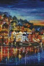 HAED HAELEA 1263 Quiet Town by Leonid Afremov