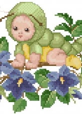 Ellen Maurer Stroh EMS Animal Babies - Caterpillar Baby PCS