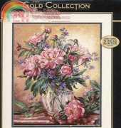 Dimensions - The Gold Collection 35211 Peonies & Canterbury Bells