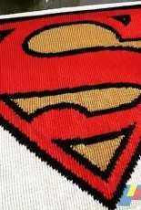 Knitted Superman Logo