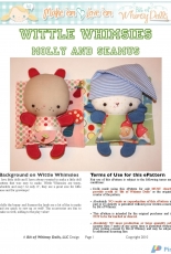A Bit of Whimsy Dolls-Wittle Whimsies-Molly and Seamus