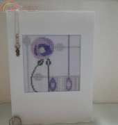 Rennie Mackintosh Purple Rose (card) by me :D