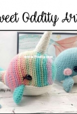 Sweet Oddity Art - Carolyne Brodie - Nellie The Narwhal Crochet Pattern