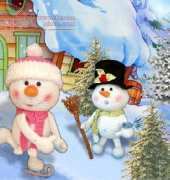 Tines Häkelstube - Christine Schneider - Flockchen and Frosty snowman - German