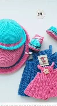 Handi Hats Design - Lollipop Dolls - Katushka Morozova - Crochet Doll Clothes