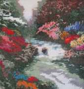 Thomas Kinkade Beside Still Waters  - Cross Stitch