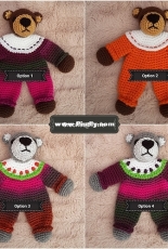 Crochet at Teris - Teri Hamilton - Teddy Bear in Romper Suit Lovey - Free