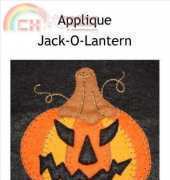 Wee Folk Art-Applique Jack-O-Lantern