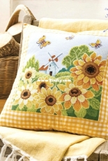 In the Country - Sunflower Scene by Lesley Teare from Cross Stitch Crazy 245