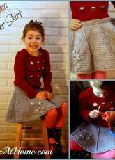 Jessie At Home- Jessie Rayot- Emma a flirty, flared skater skirt crochet