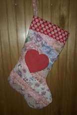 Quilted Hearts Stocking