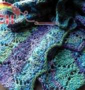 Free Lace Knit Lengthwise Scarf by Christina Consiglio