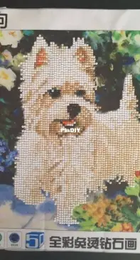 dog diamond painting