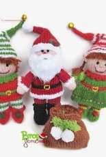 Knitted Christmas figurines