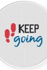 Daily Cross Stitch - Keep Going