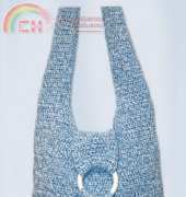Bernat 405 Handicrafter Cotton Twists Crochet bag- FREE