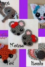 The Lovely Crow - Crochet Pattern Animal Applique