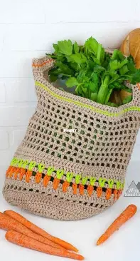 Winding Road Crochet - Lindsey Dale - Vegetable Market Bag - Free