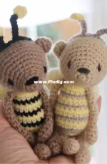 MisterOLui - Luiluh Handmade - Mr Luiwood - Silke Siefert - Lui Bee Bear Mini - German