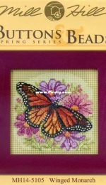 Mill Hill Buttons & Beads Spring Series MH14-5105 Winged Monarch XSD