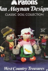 Patons-Jan Moynan Designs-Classic Doll Collection Knitting Pattern-West Country Treasures-1990