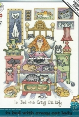 Heritage Crafts CRIB1331 In Bed with Crazy Cat Lady