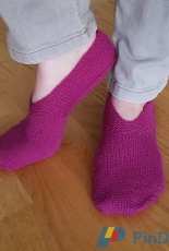 Knitting and so on Geranium Knitted Slippers - Free