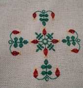 Rosehip in the needlework