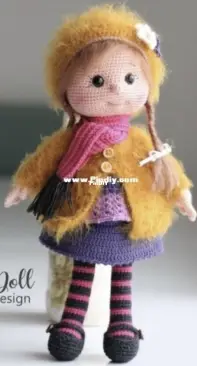 Amigurumi Aşkına - Tiny Mini Design - Demet Karabayır - Doll Bella - English