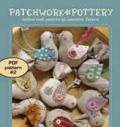 Patchwork Pottery - Bird Ornament by Laurraine Yuyama