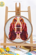 Awesome Pattern Studio C748 - Mandala Basset Hound